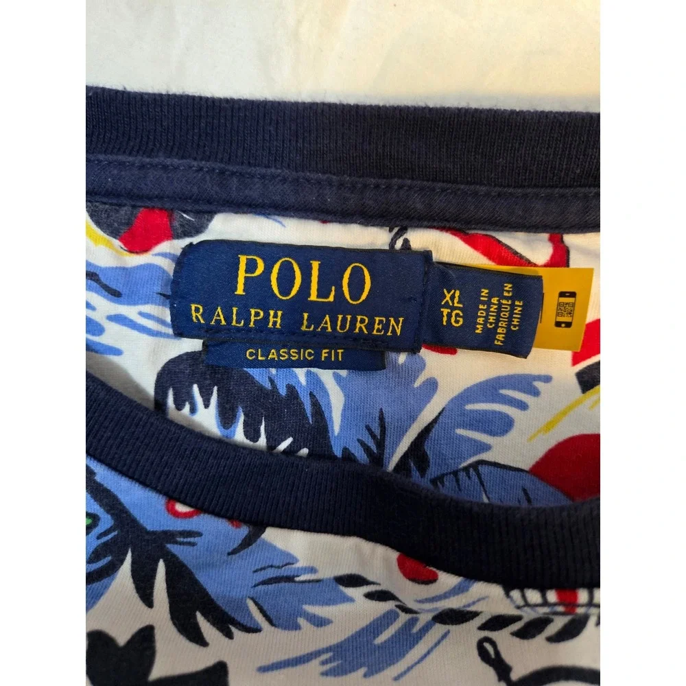 Polo Ralph Lauren Bearwaiian Polo Bear nautical print Size XL